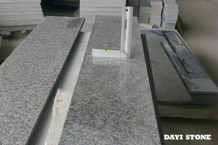 Window Sills Light Grey Granite G603 Top and front edge polished under side whit water groove - Dayi Stone